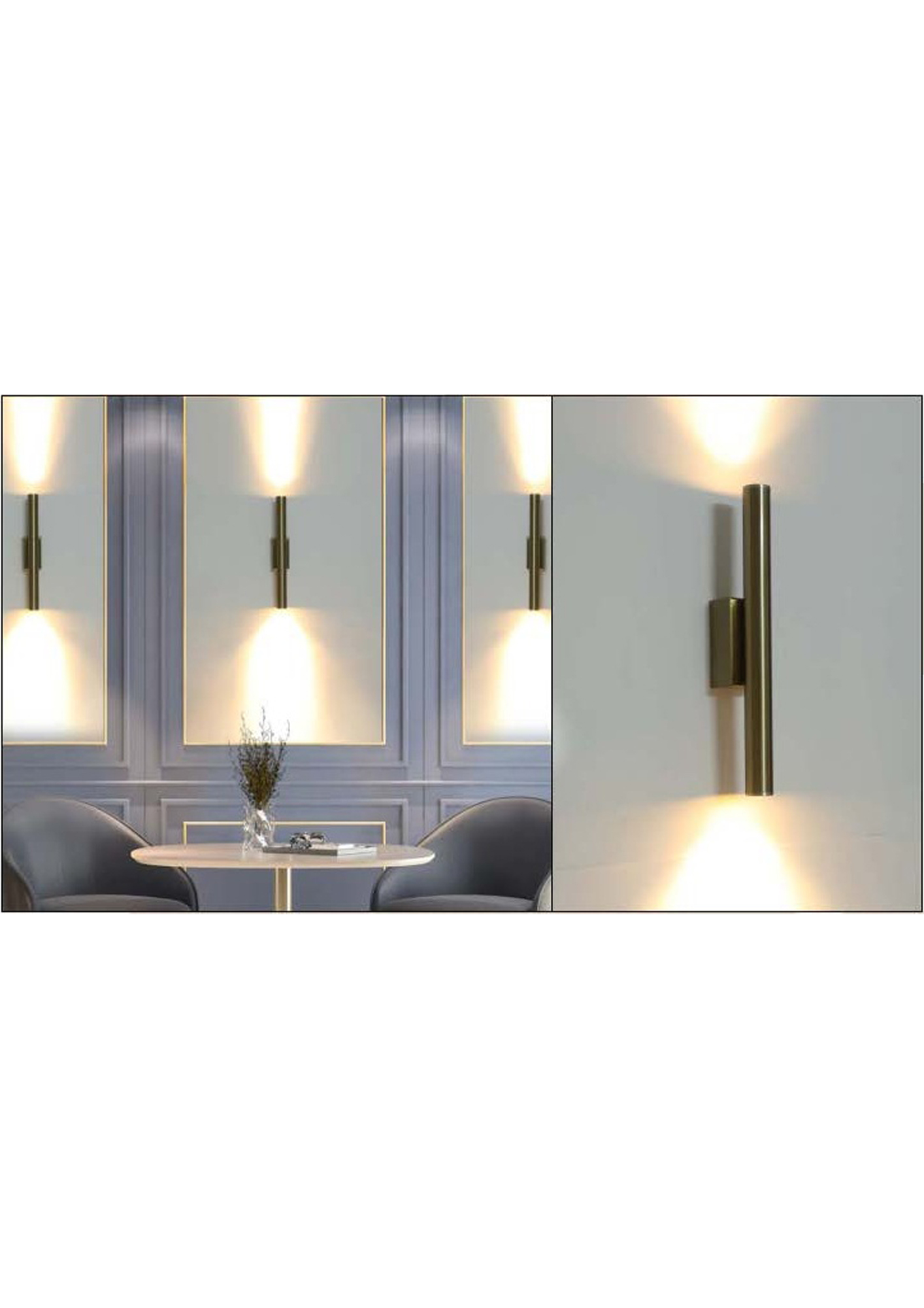 Beyond Lights - Brass Wall Sconce- GL